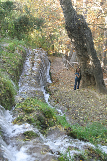 Walk along the waterfall, 10-30-09