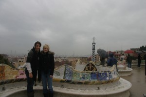 may and mel, parc guell, january 2010