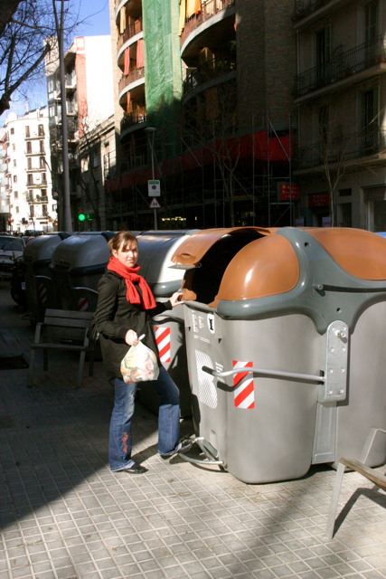 throwing out the compost, feb 2010