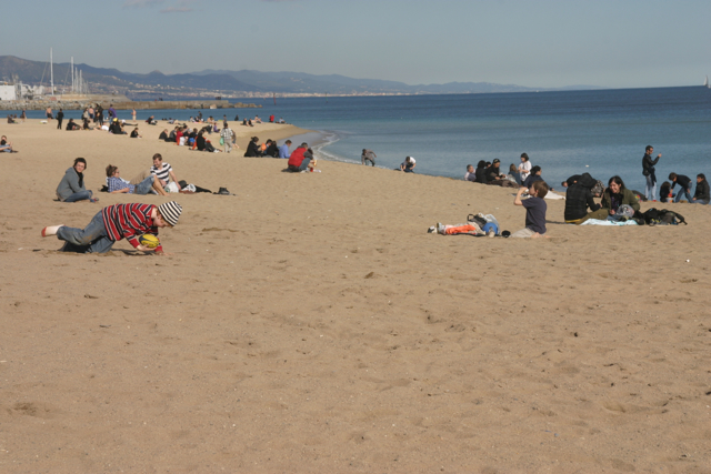 Barceloneta in February, 2010